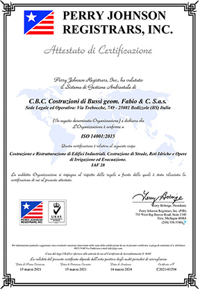 Cetificazione ISO 14001:2015